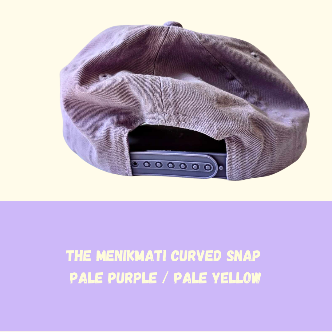 The Menikmati - Curved Snap - Pale Purple/Pale Yellow